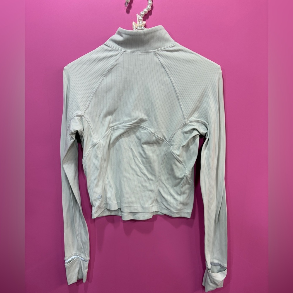 lululemon athletica White Long Sleeve Half-Zip Top - Picture 5 of 7